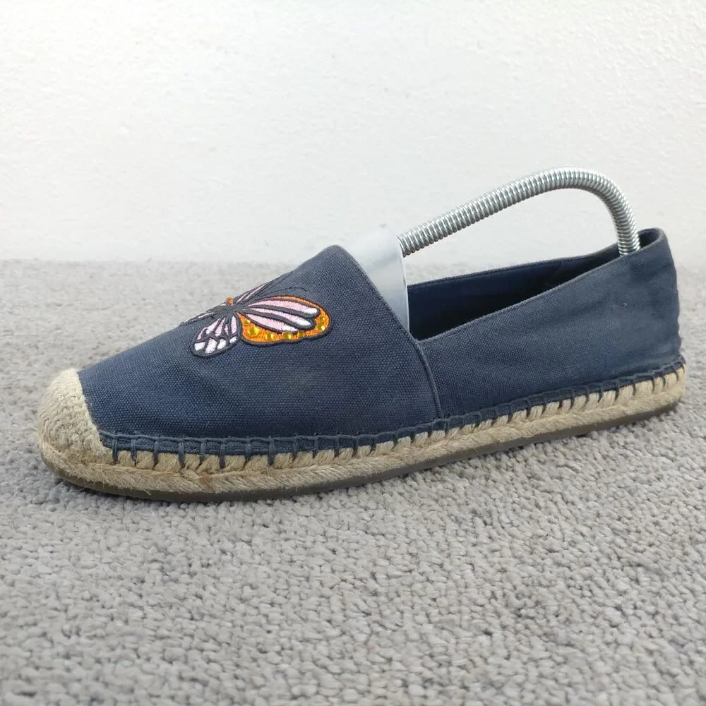 Kate Spade Aflutter Butterfly Embroidery Espadrille Flat Loafer Women Size 10